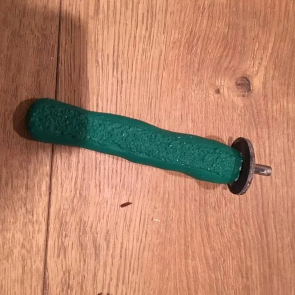 Jade green small bird perch